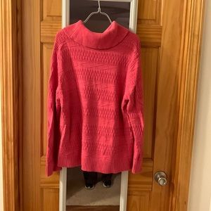 CJ Banks turtleneck sweater. Size XL. Pink in color.